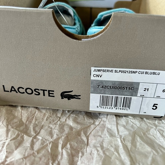 Kids canvas slip ons Lacoste * peanuts. Size 6. - Picture 4 of 4